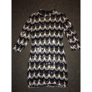 Blue/Silver Sequins Dress